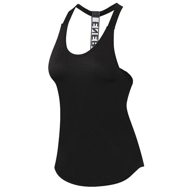 Sexy Women Yoga Vest Backless Gym Singlets Sleeveless Training Shirts Fitness Tights Sport Clothing Sportswear Dry Fit Tank Tops