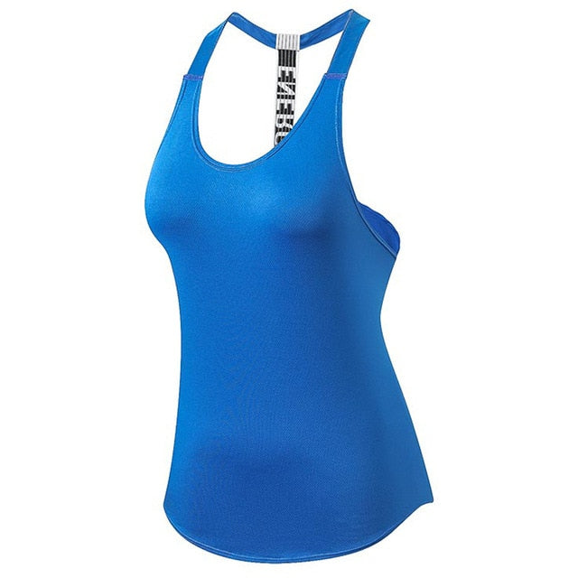 Sexy Women Yoga Vest Backless Gym Singlets Sleeveless Training Shirts Fitness Tights Sport Clothing Sportswear Dry Fit Tank Tops