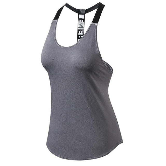 Sexy Women Yoga Vest Backless Gym Singlets Sleeveless Training Shirts Fitness Tights Sport Clothing Sportswear Dry Fit Tank Tops