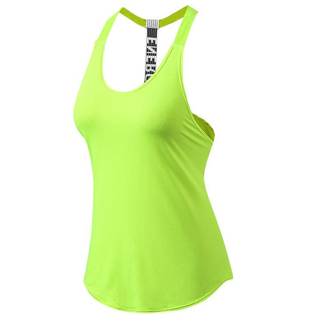 Sexy Women Yoga Vest Backless Gym Singlets Sleeveless Training Shirts Fitness Tights Sport Clothing Sportswear Dry Fit Tank Tops