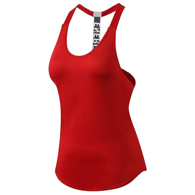 Sexy Women Yoga Vest Backless Gym Singlets Sleeveless Training Shirts Fitness Tights Sport Clothing Sportswear Dry Fit Tank Tops