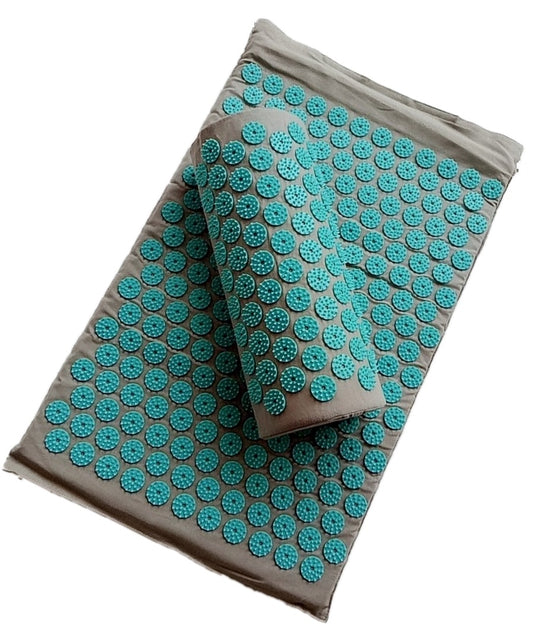 Spike Acupuncture Massage Yoga Mat/Pillow Massager (appro.67*42cm)Acupressure Mat Relieve Back Body Pain Cushion