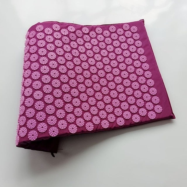 Spike Acupuncture Massage Yoga Mat/Pillow Massager (appro.67*42cm)Acupressure Mat Relieve Back Body Pain Cushion