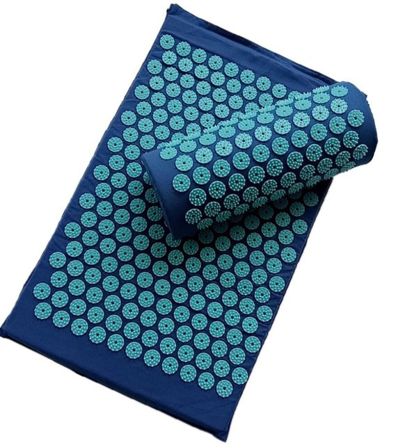 Spike Acupuncture Massage Yoga Mat/Pillow Massager (appro.67*42cm)Acupressure Mat Relieve Back Body Pain Cushion